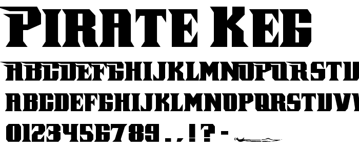 Pirate Keg font